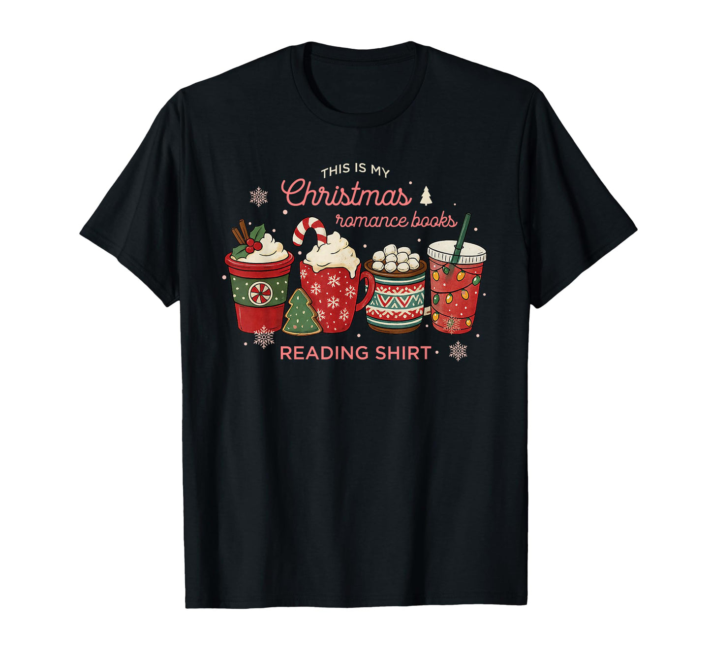 Christmas Read, Cozy Bookish Xmas Girl Reader Ugly Gift T-Shirt