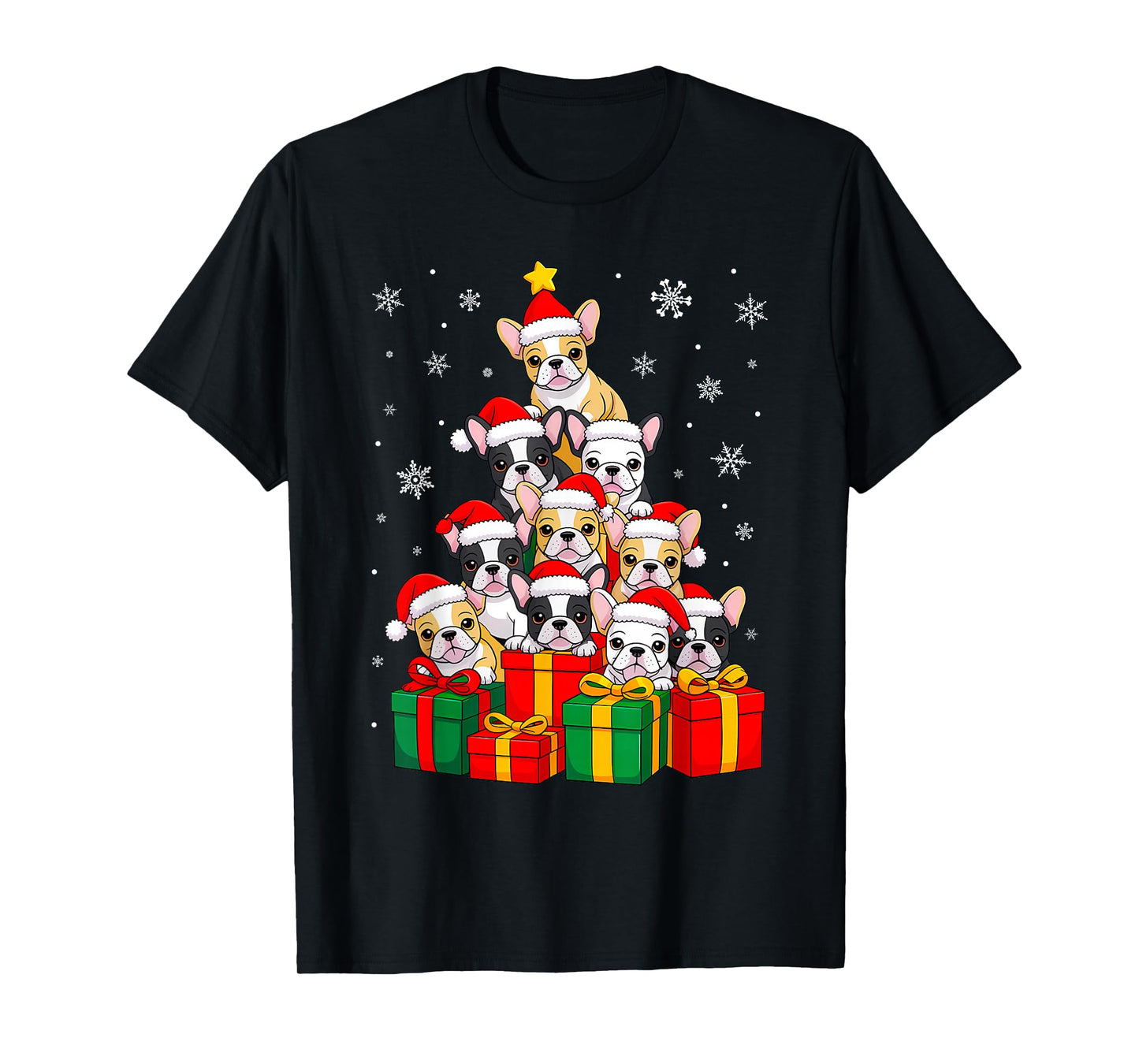 Ugly Christmas Dabbing Santa Claus Hockey T-Shirt