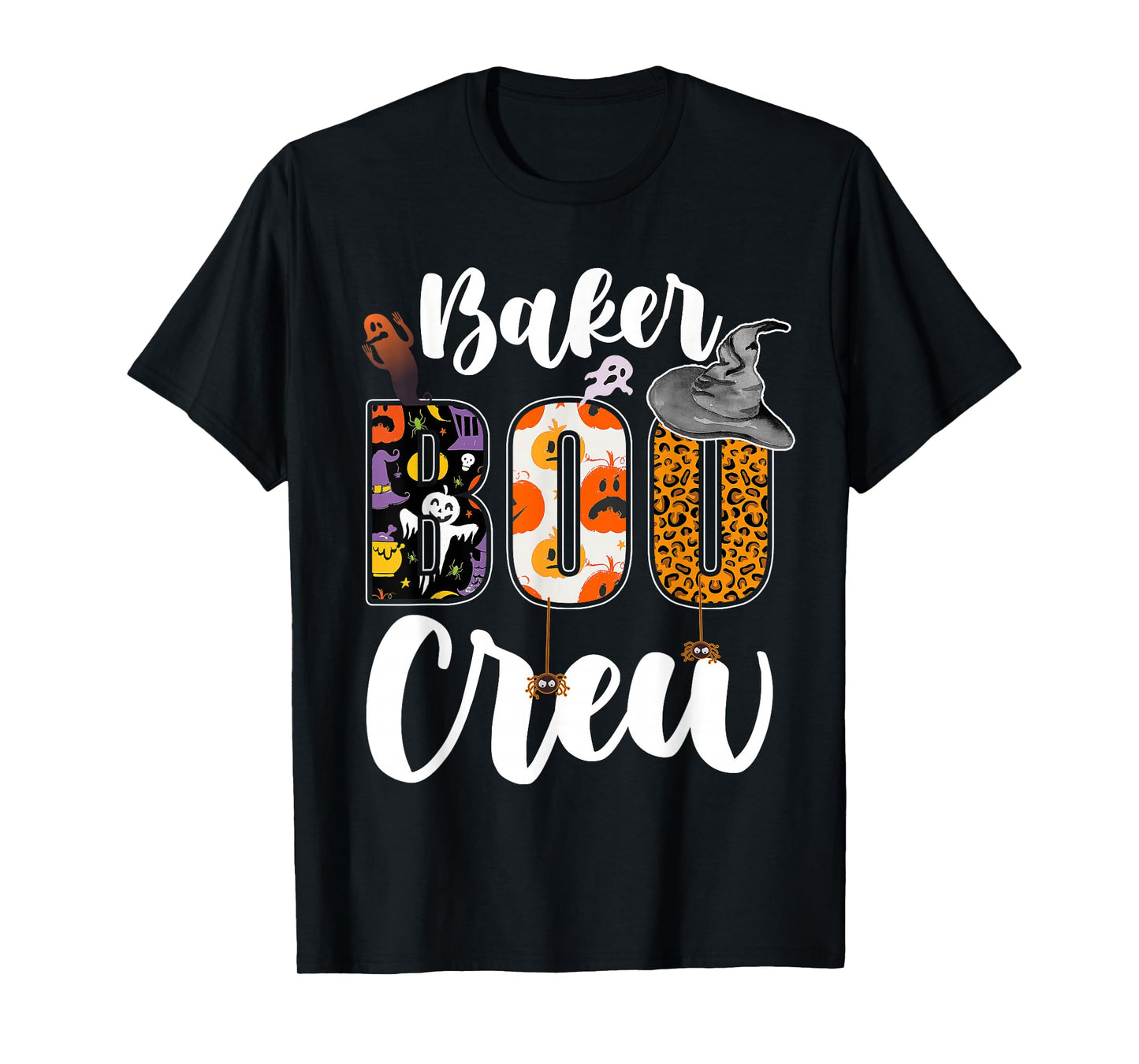 Baker Boo Crew Halloween Match Baking Chef T-Shirt