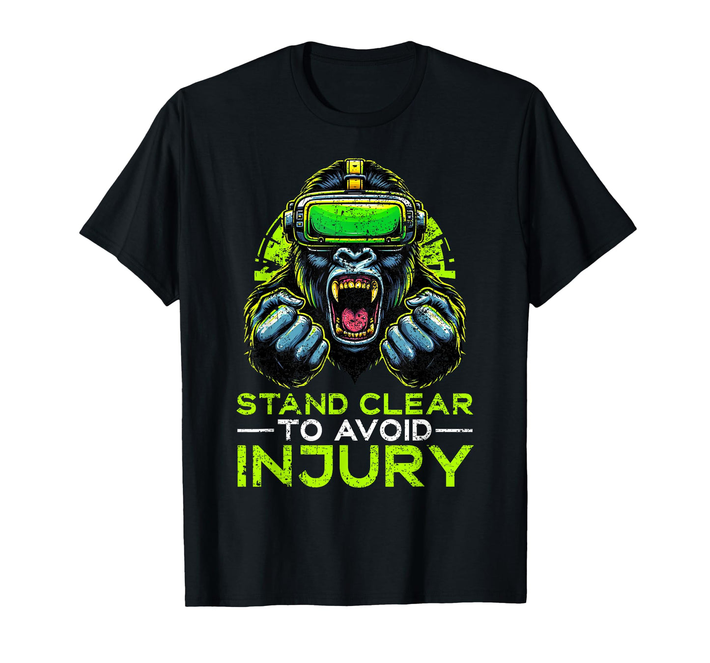 Gorilla VR Gamer Virtual Reality Headset Monkeys T-Shirt