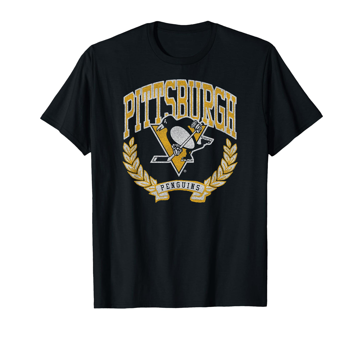 Pittsburgh Penguins Vintage Victory Black Licensed T-Shirt