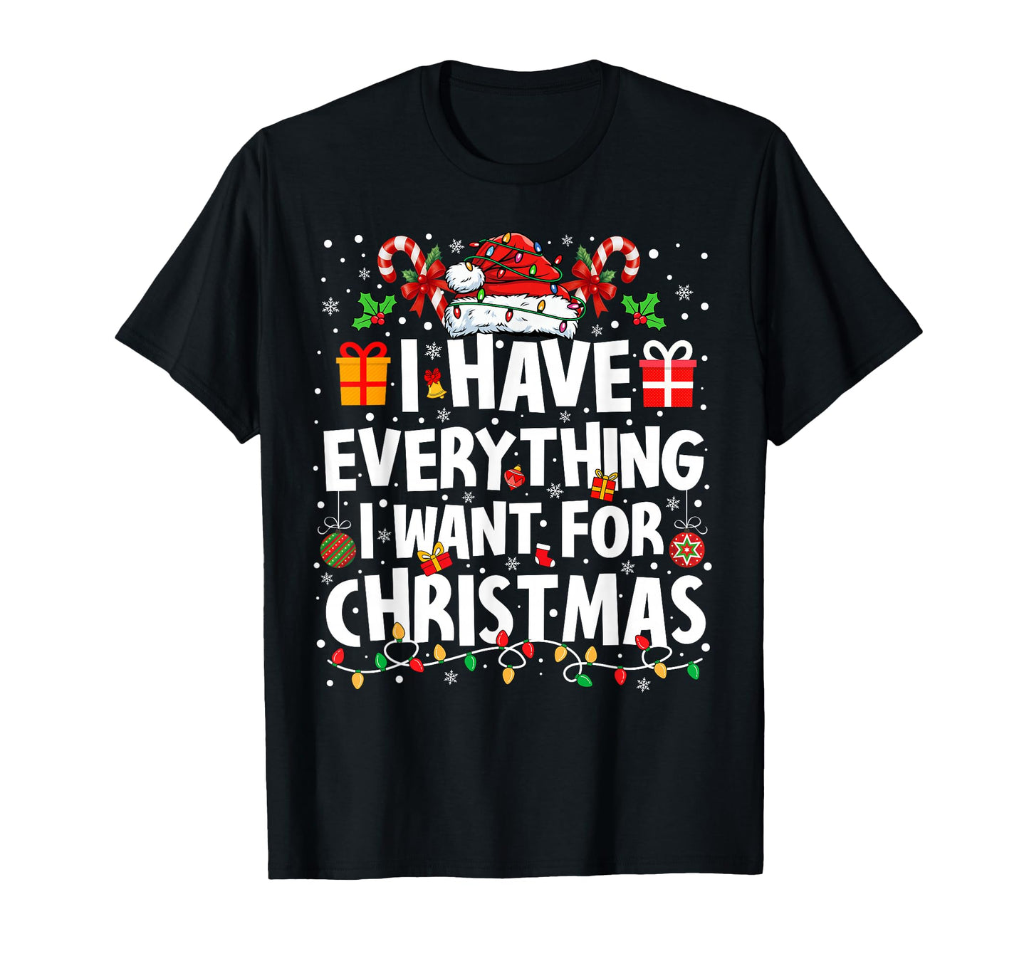 I Have Everything I Want for Christmas Its Me I'm Everything T-Shirt