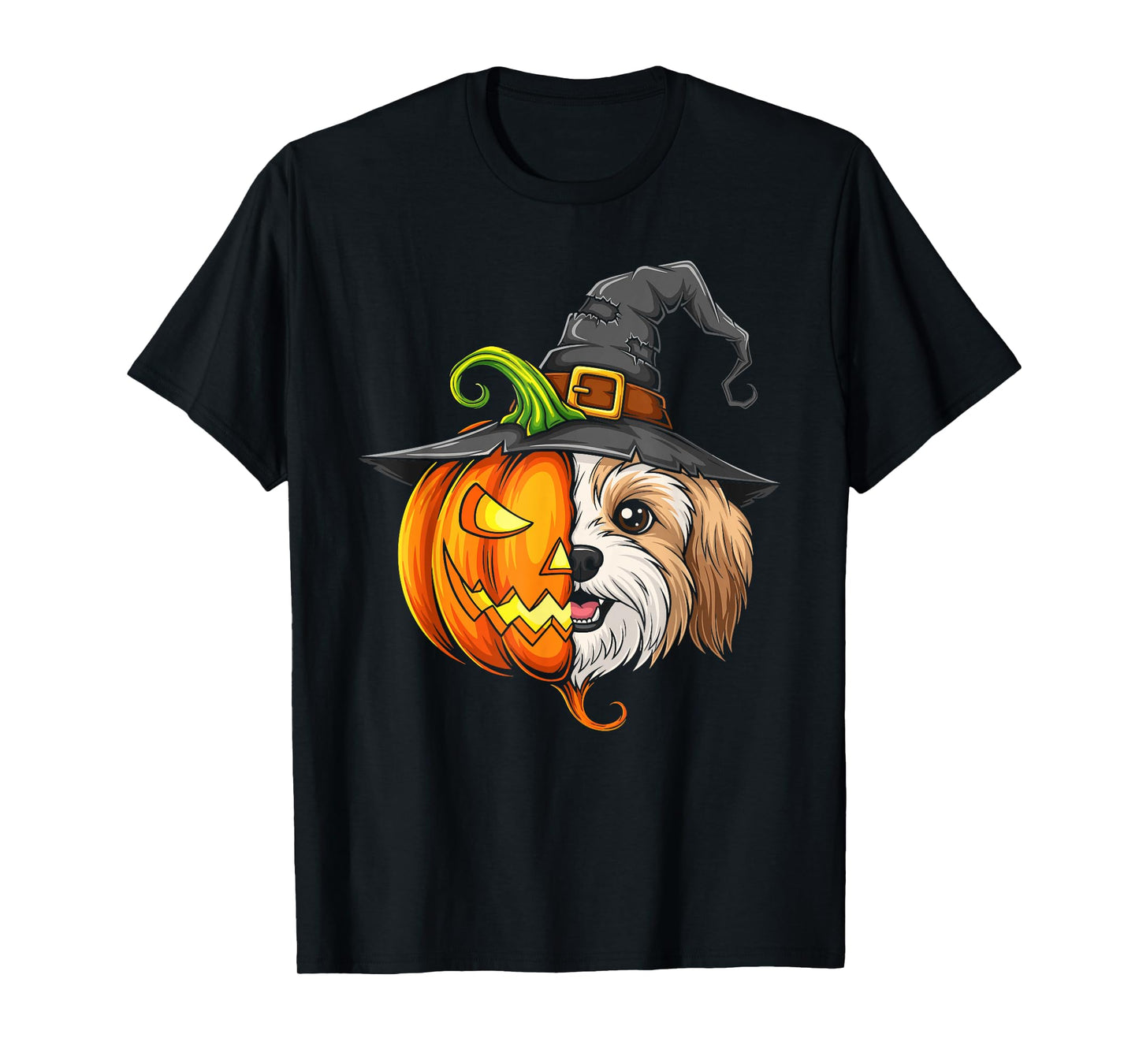 Havanese Pumpkin Jack O Lantern Halloween Kids Mens Womens T-Shirt