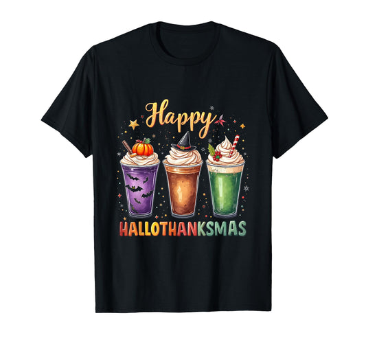 Happy Hallothanksmas Halloween Thanksmas Vintage T-Shirt