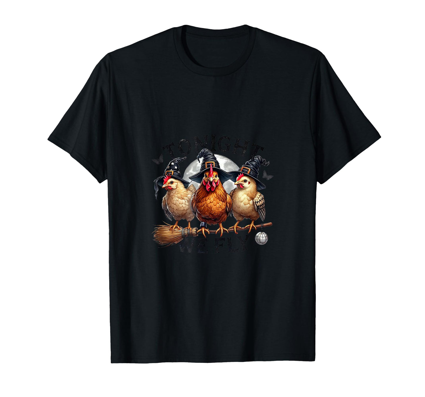 Amazing Spooky Creepy Halloween Chicken Design T-Shirt