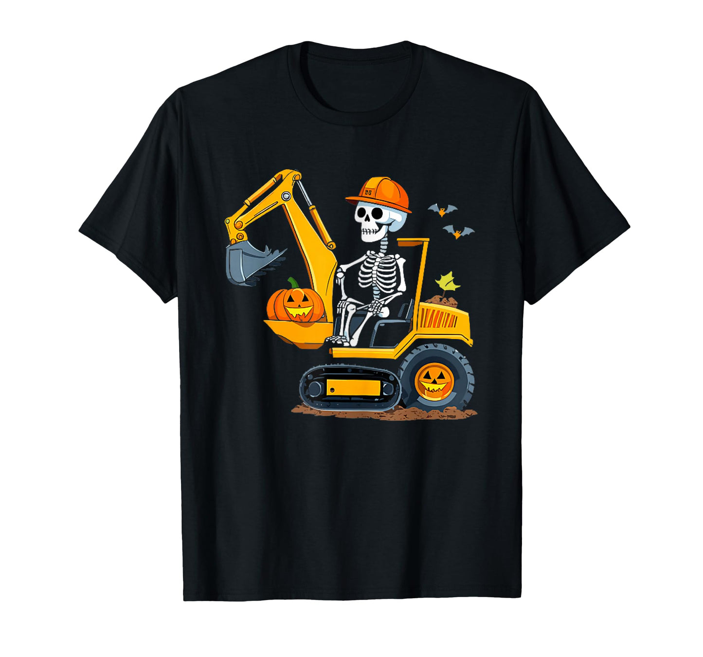 Spooky Construction Trucks Halloween Toddler Boys T-Shirt
