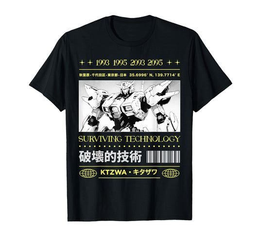 Japanese Tokyo Cyberpunk Art Streetwear Anime Graphic Tee T-Shirt