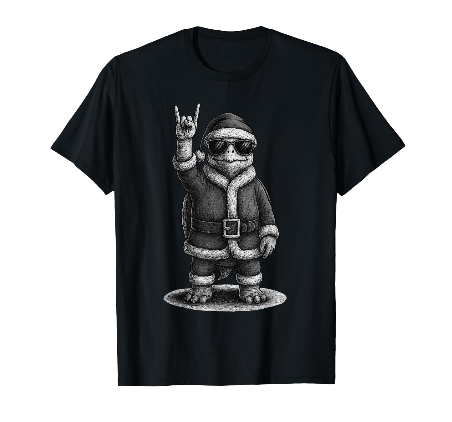Tortoise Rock Music Christmas Reptile Lover T-Shirt