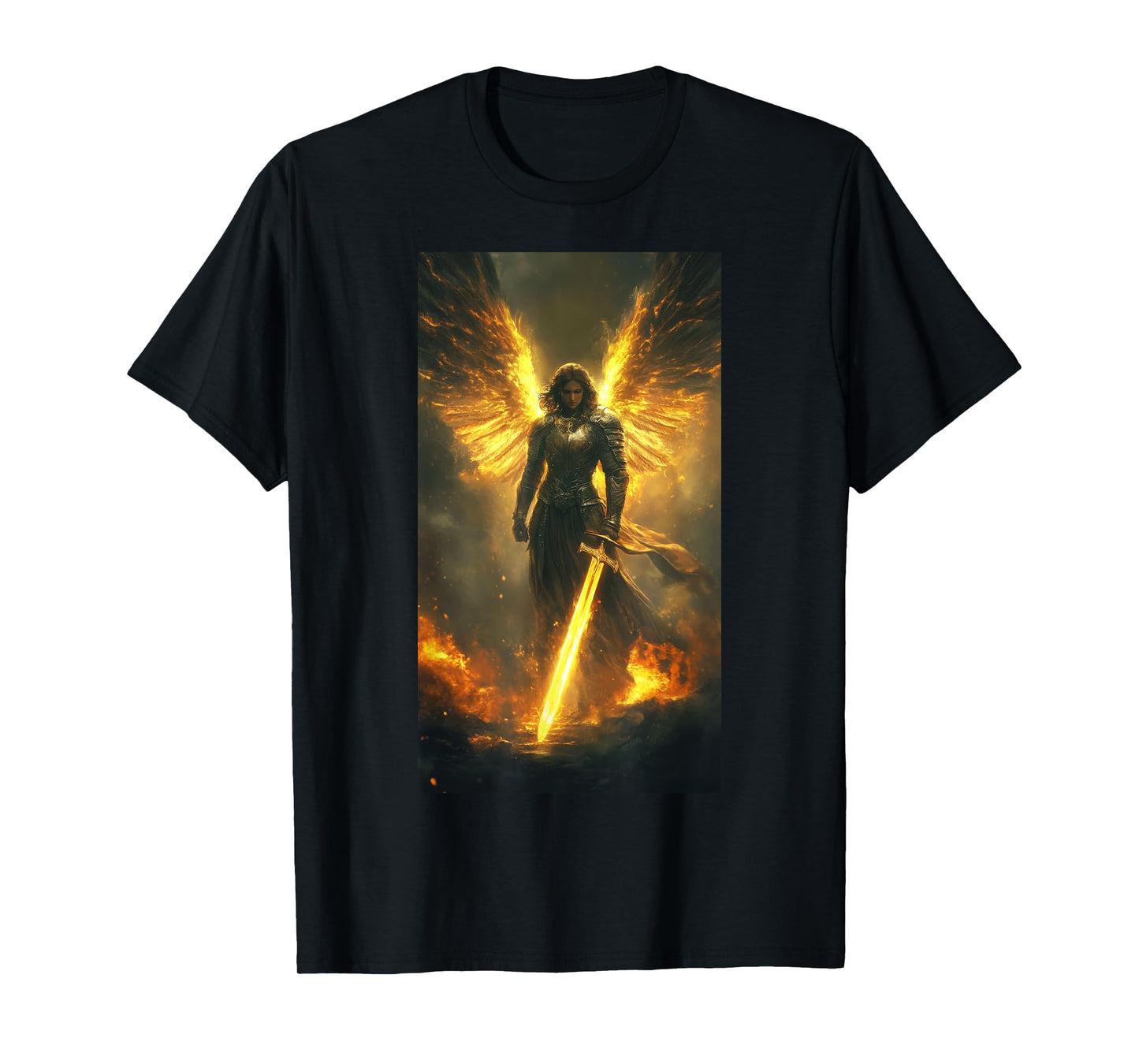 Catholic Saint Michael Archangel Angel Warrior T-Shirt