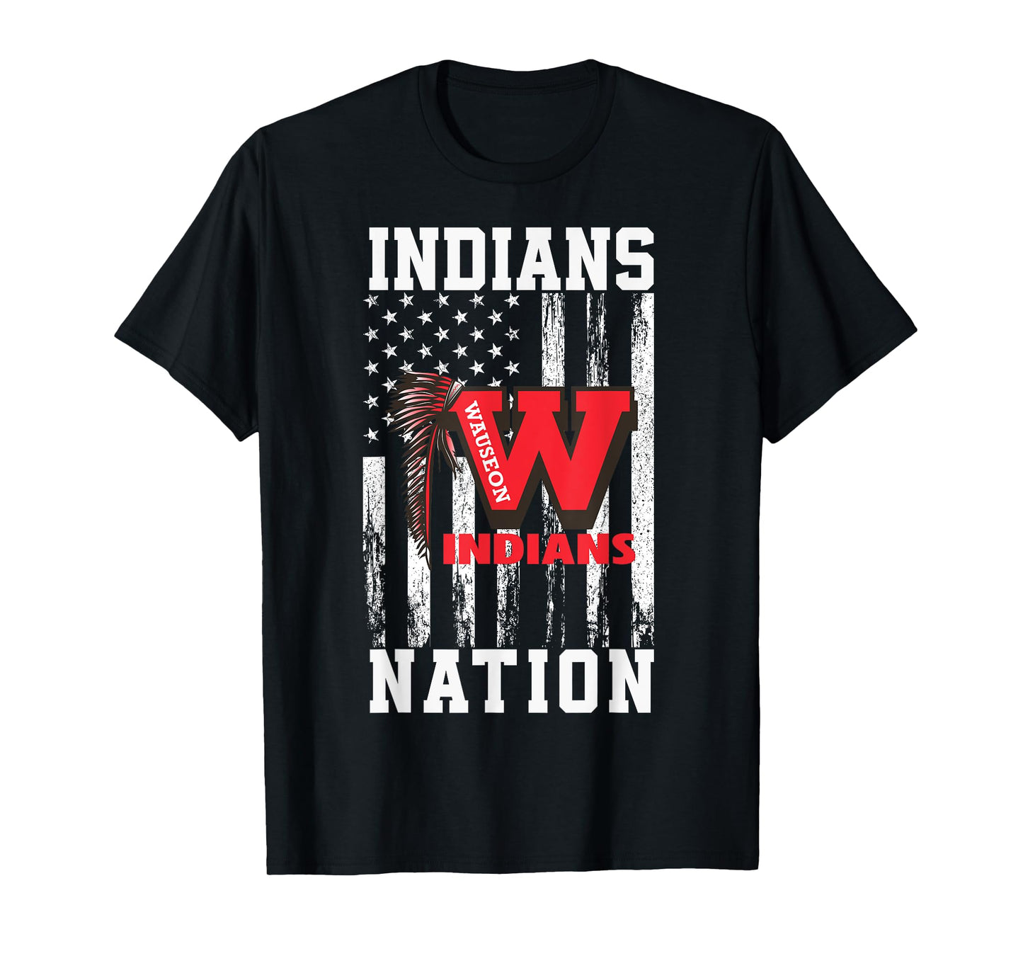 Wauseon Indians Logo Nation HS T-Shirt
