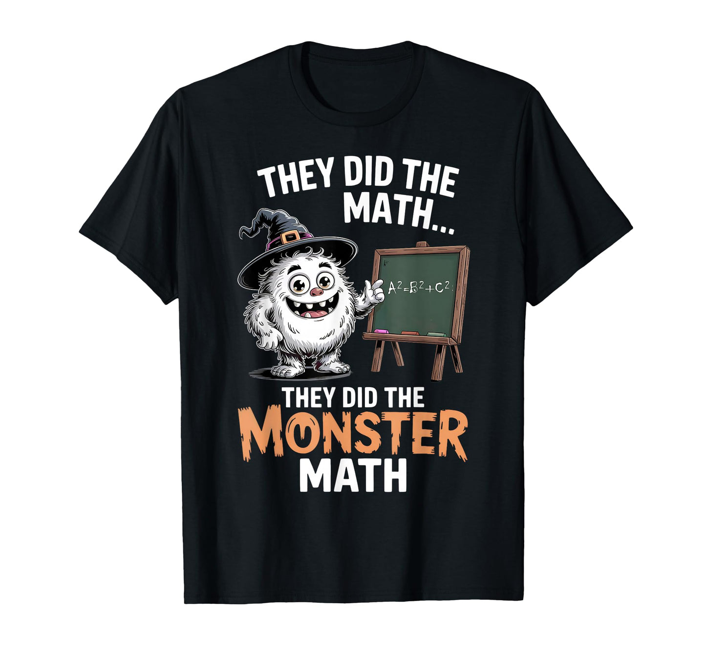 Funny Monster Math Teacher Halloween Yeti Costume T-Shirt