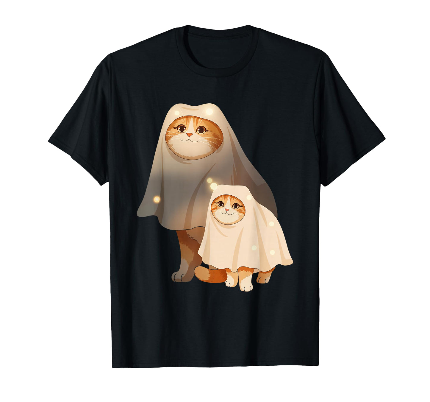 Ghost Cat Meme Funny Halloween Costume for Men Women Kids T-Shirt