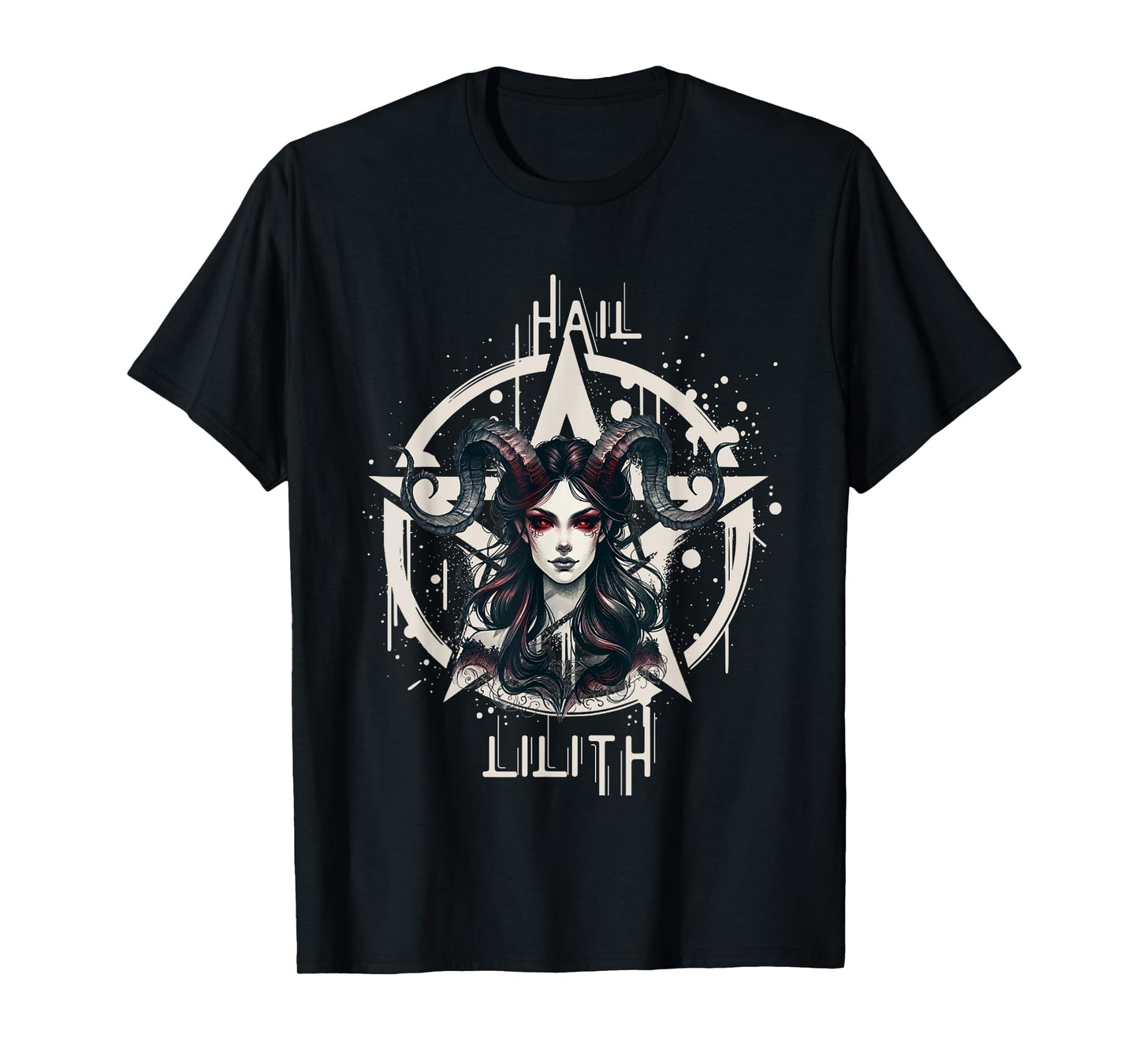 Hail Lilith Pentacle Witch First Sigma Women Black Magic T-Shirt