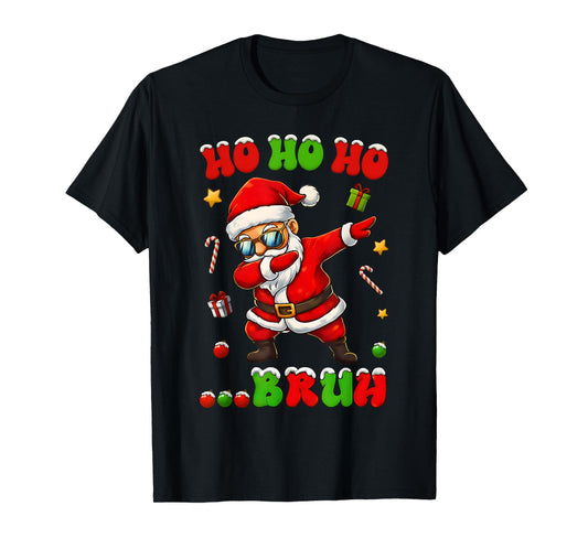 Ho Ho Ho Bruh Dab Santa Christmas Funny Kids Toddler Boys T-Shirt