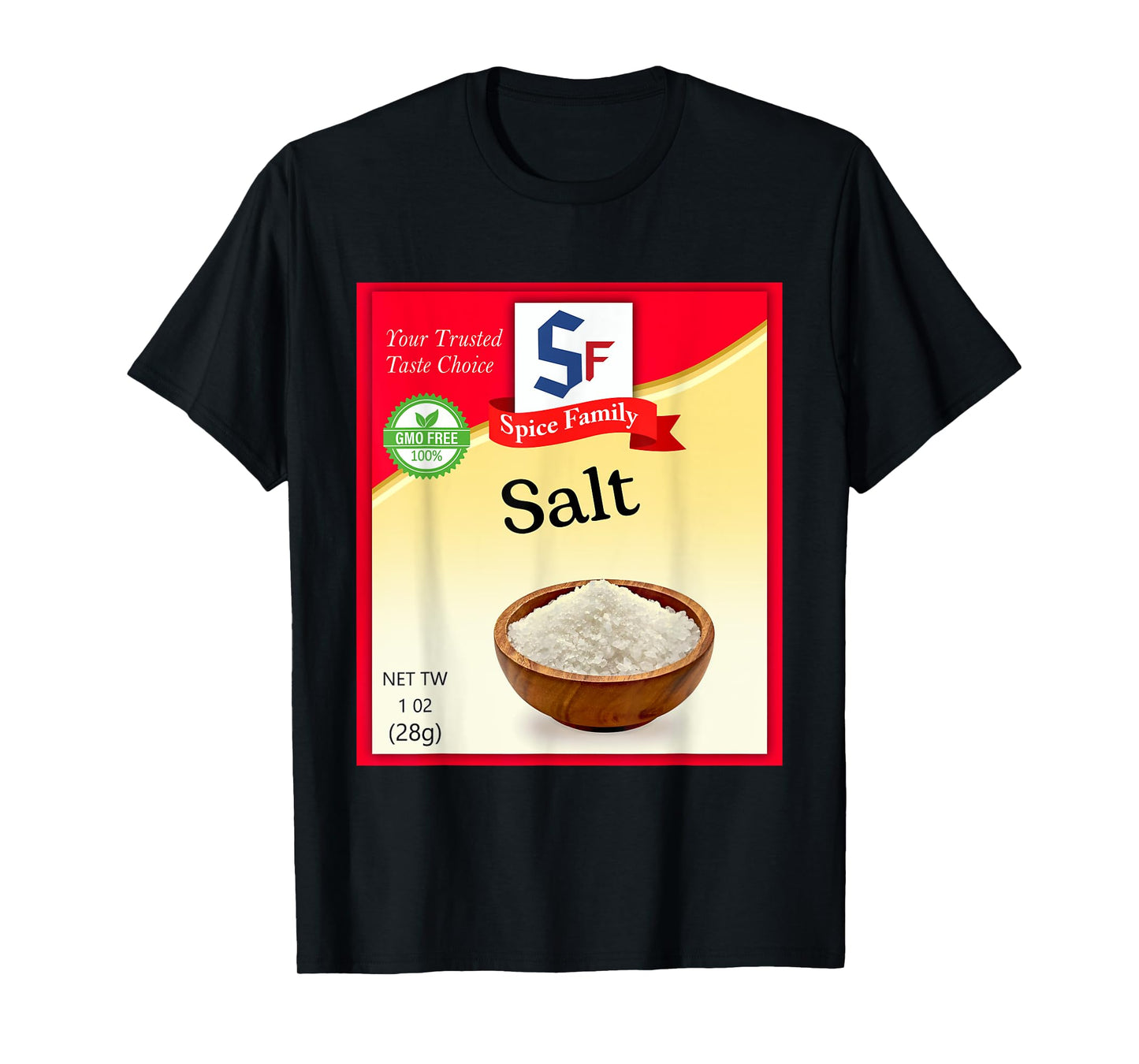 Salt Condiment Costume Holiday Spice Costumes T-Shirt