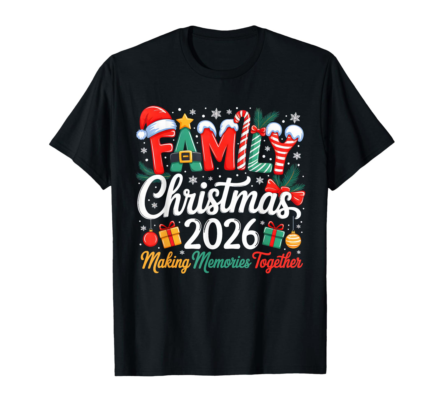 We are Family Christmas 2026 Matching Merry Xmas Squad 2026 T-Shirt