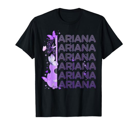 Vintage Ariana Name Retro Style 70s 80s First For Girl Women T-Shirt