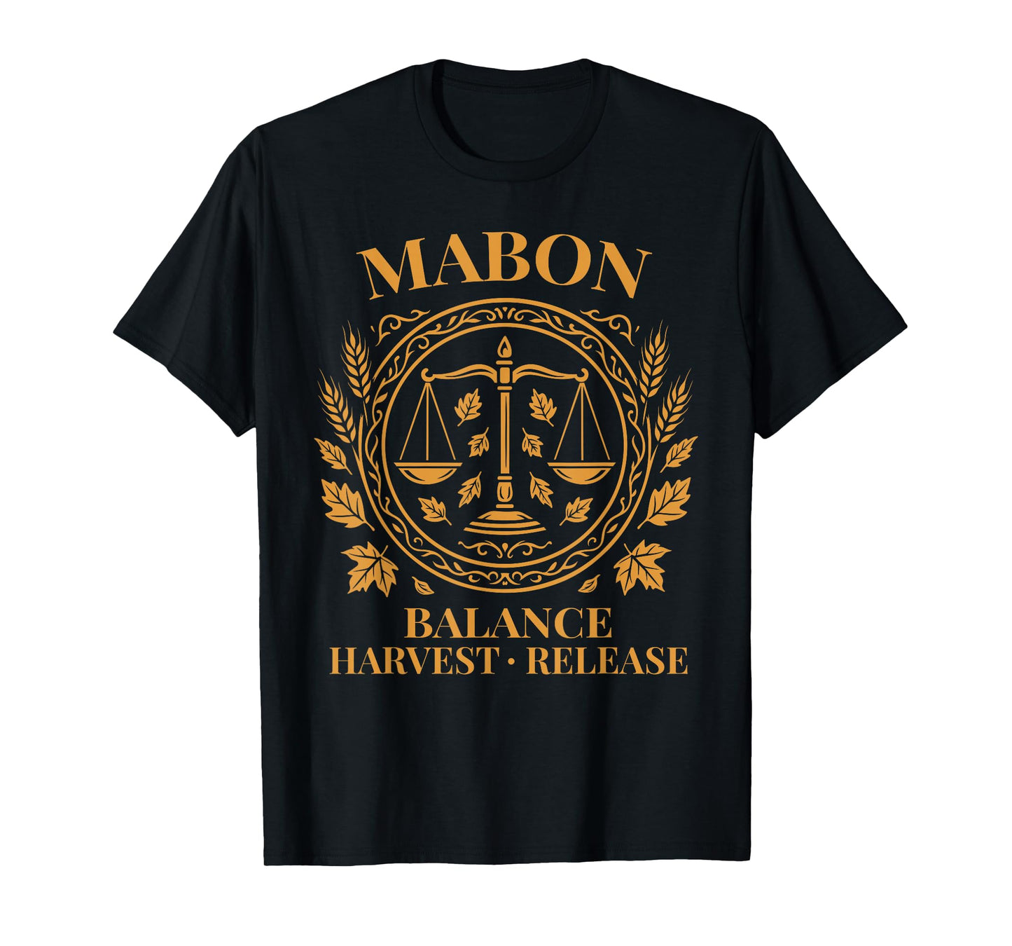 Mabon Balance Symbol for Fall Equinox Pagan Harvest Design T-Shirt
