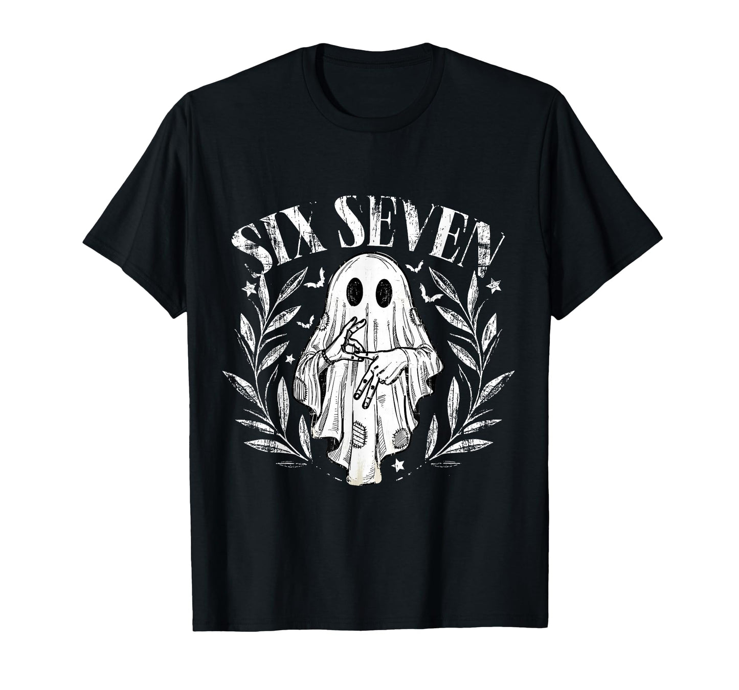 Six Seven Meme 6 7 Halloween Viral Gen Z Meme Saying T-Shirt