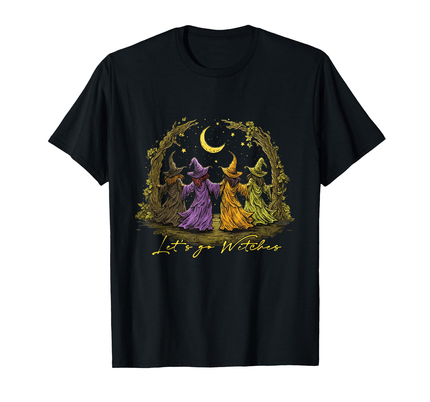 Girls Trip Funny Witch Halloween Girls Spooky Witch T-Shirt