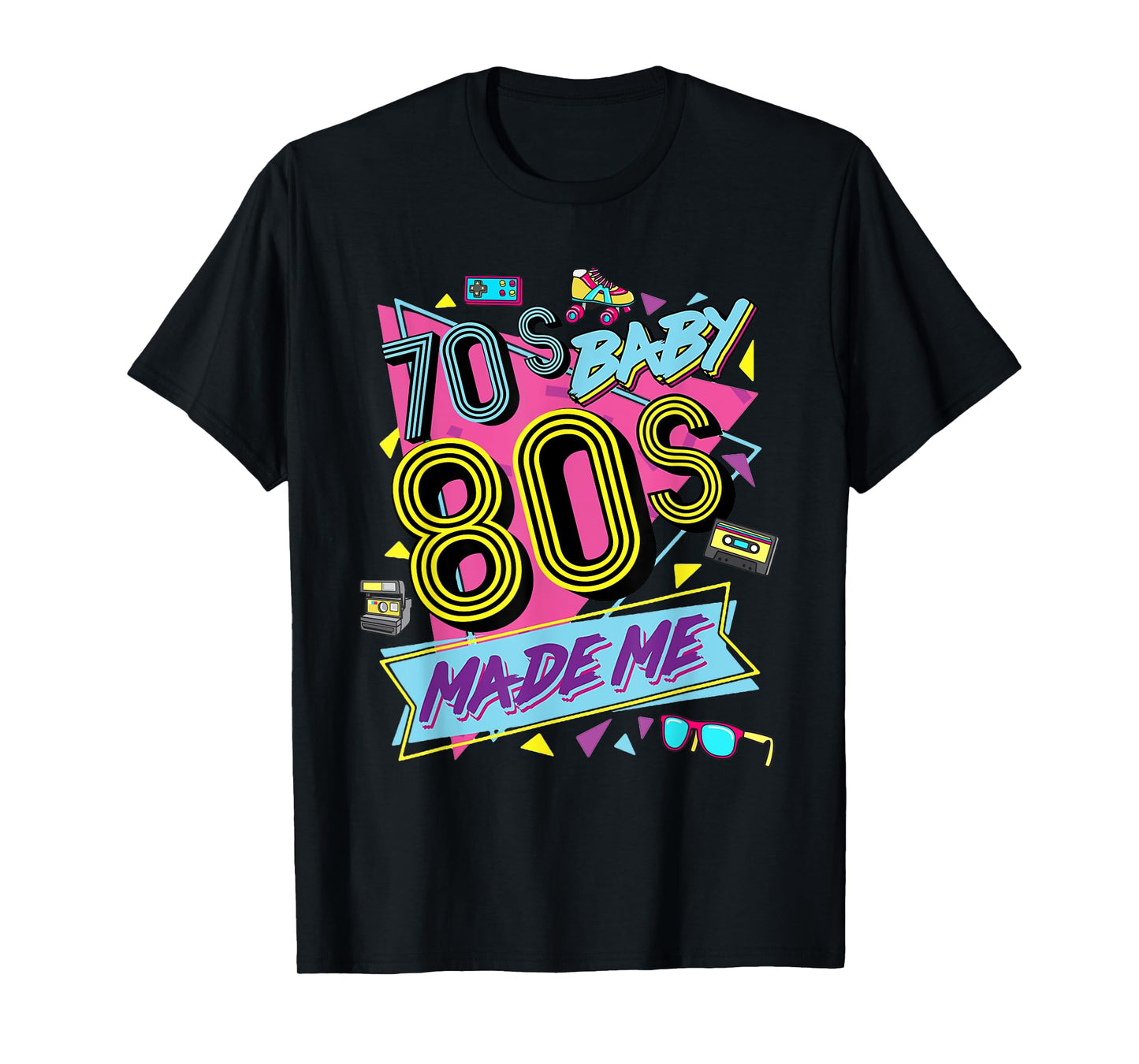 Retro Vintage 70's Baby 80's Made Me Nostalgia Classic T-Shirt