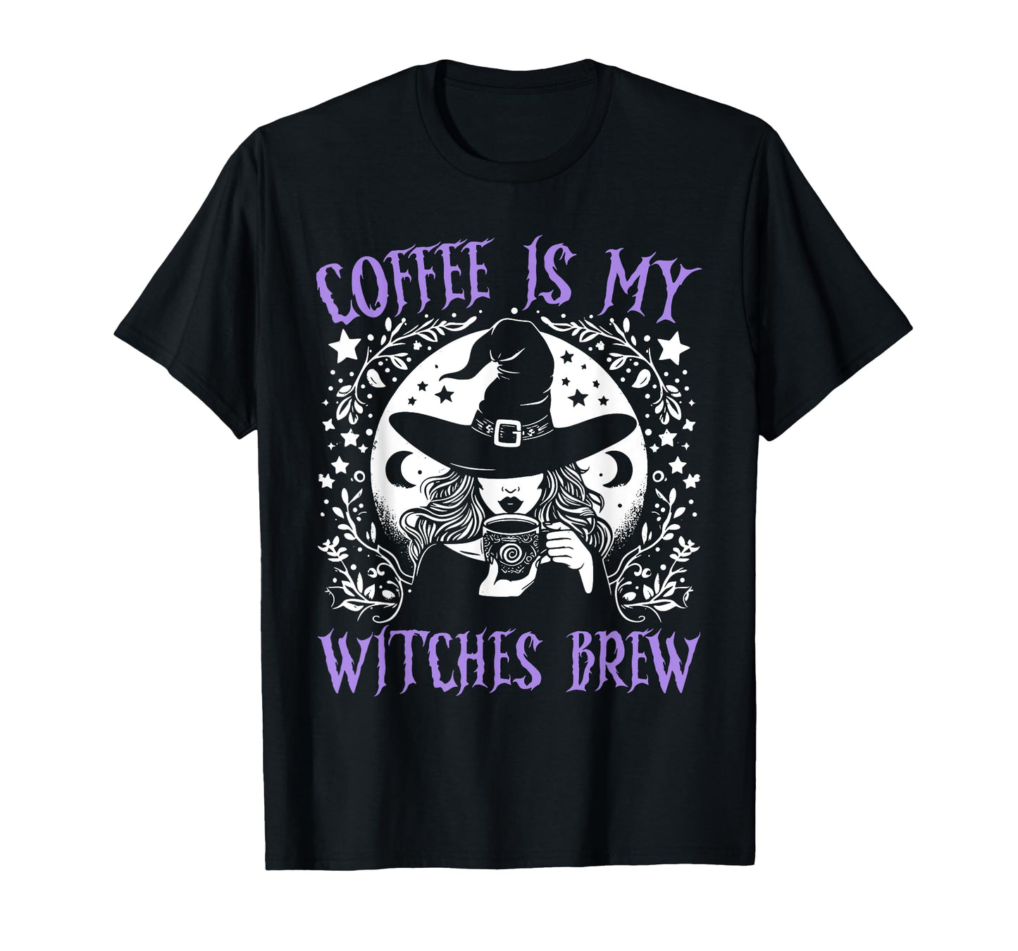 Coffee Is My Witches Brew Retro Halloween Witch Brew T-Shirt
