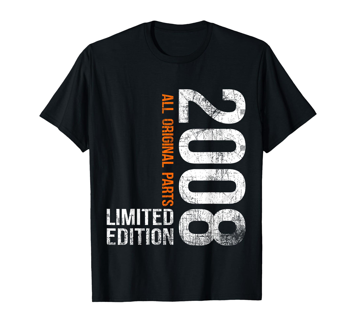 Vintage 2008 17th Birthday Gifts Boy Girl 17 Years Old T-Shirt