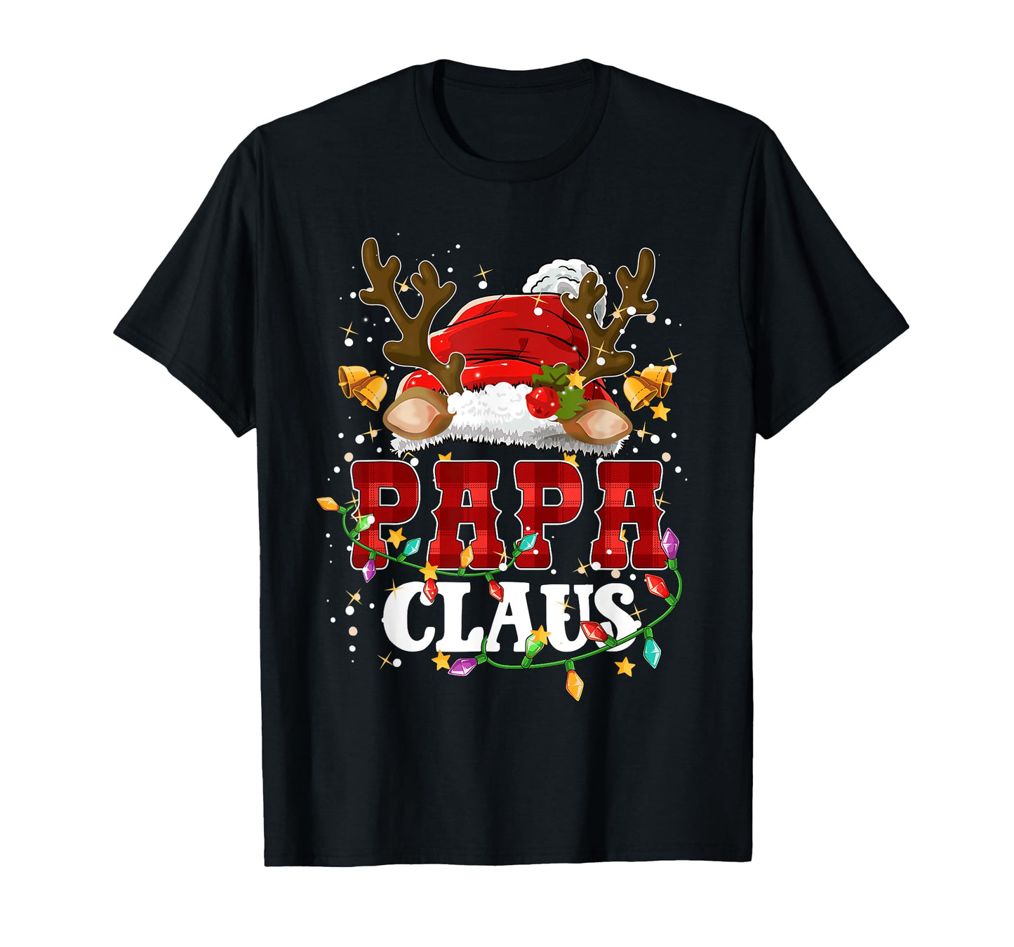 Christmas Papa Claus Pajamas Family Matching Grandpa Men T-Shirt