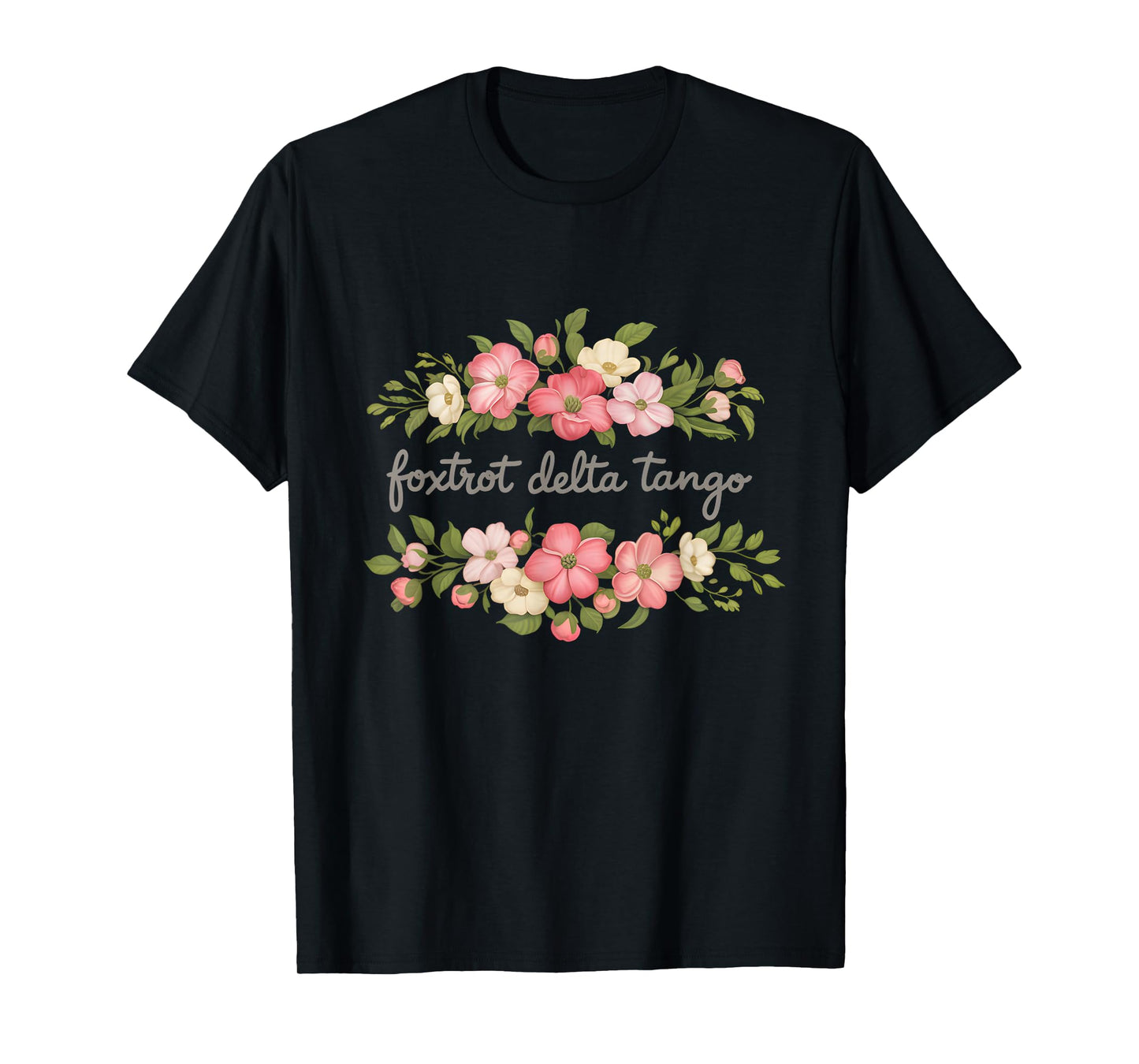 Foxtrot Tango Delta Women Floral Groovy Vintage Retro women T-Shirt