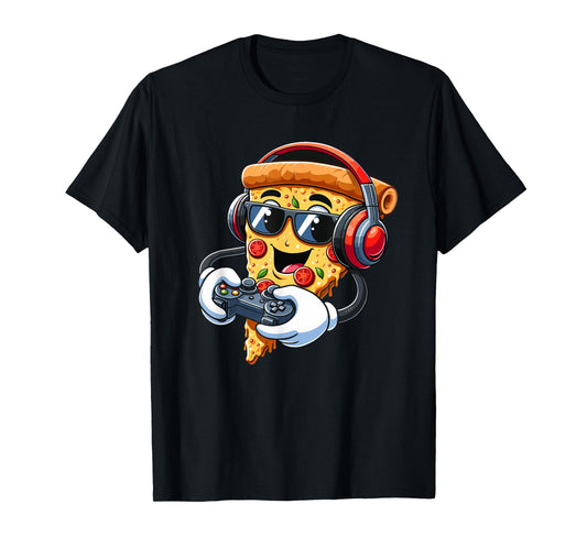 Gamer Pizza Video Gaming Boy Enthusiast Gamer Teen T-Shirt