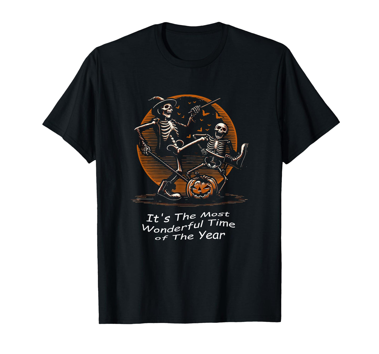 It's The Most Wonderful Time of The Year Skeleton Halloween T-Shirt