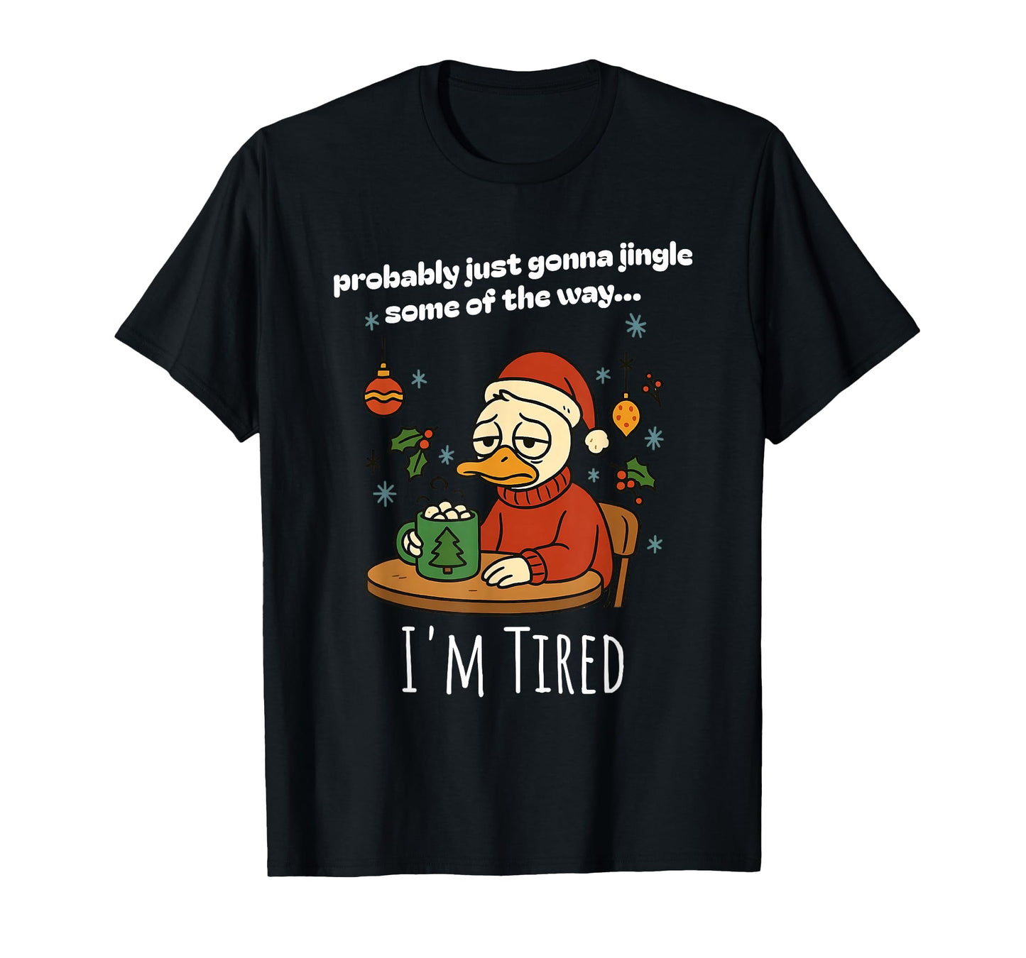 Funny Christmas Goose Holiday Just Gonna Jingle Some Meme T-Shirt