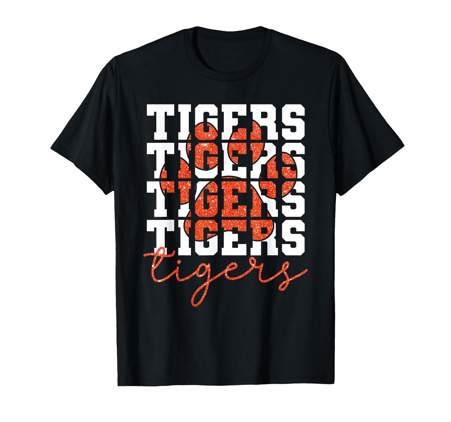 Vintage Tigers School Sports Name Spirit Back To School T-Shirt