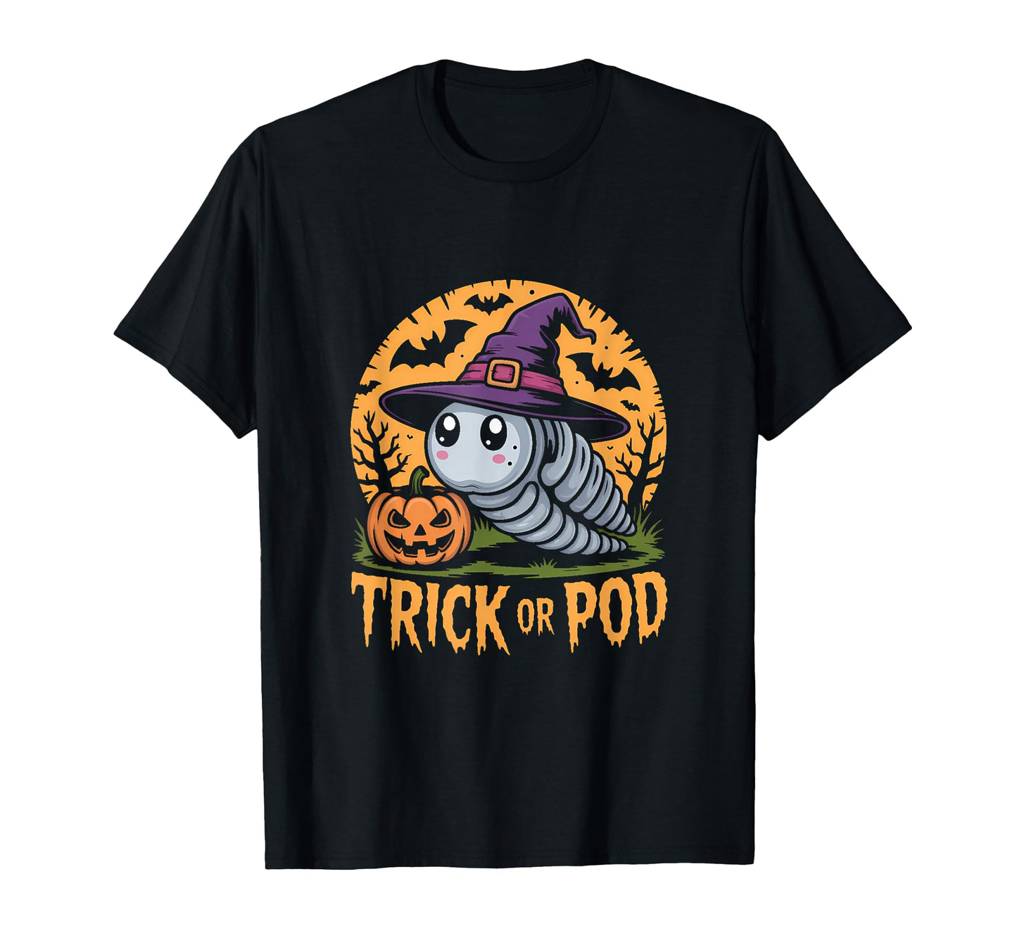Kawaii Isopod Witch Halloween T-Shirt