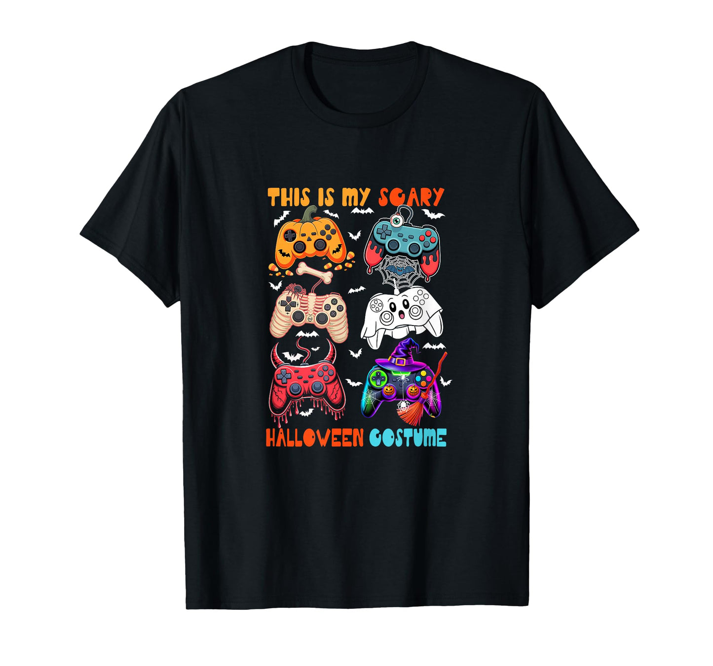 My Scary Halloween Costume Collection Game Controllers Gamer T-Shirt