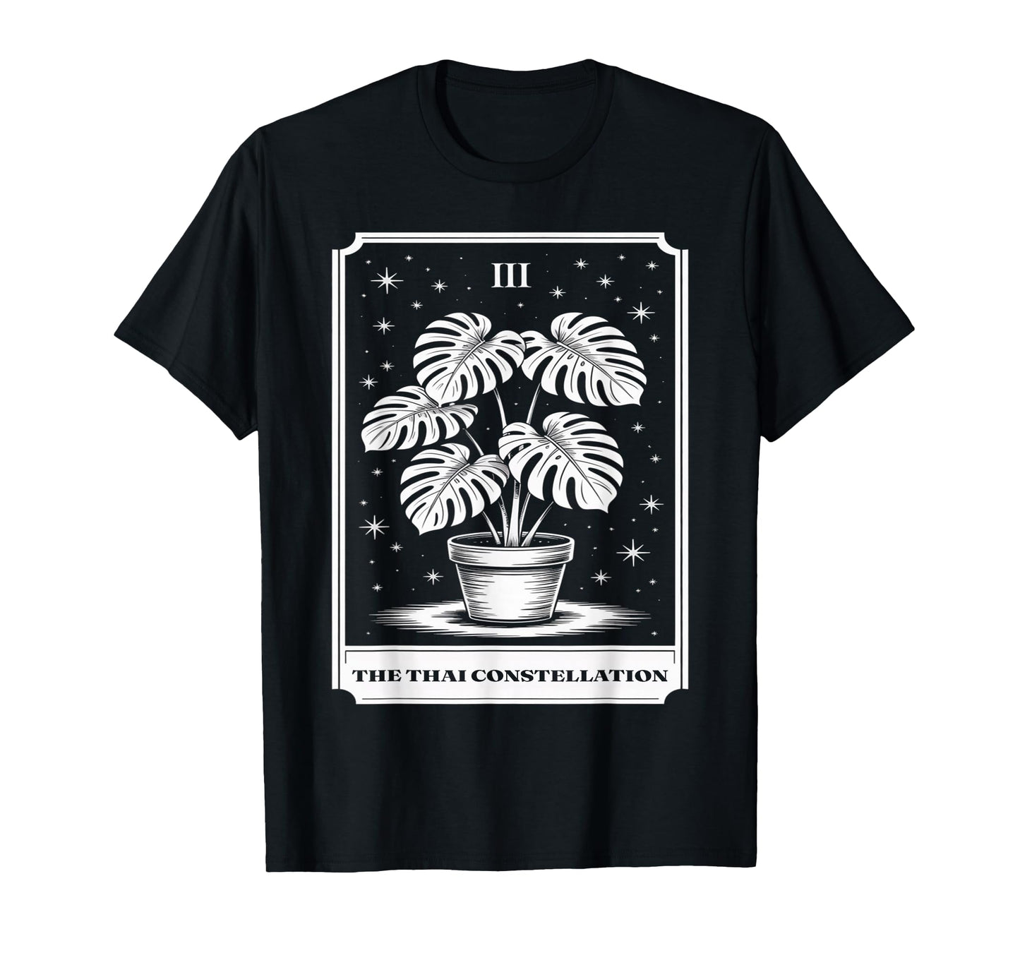 Thai Constellation Monstera Tarot Card Plant Lover T-Shirt