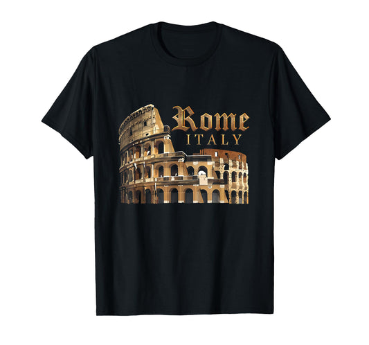 Retro Vintage Roma Italia Colosseum Souvenirs Rome Italy T-Shirt