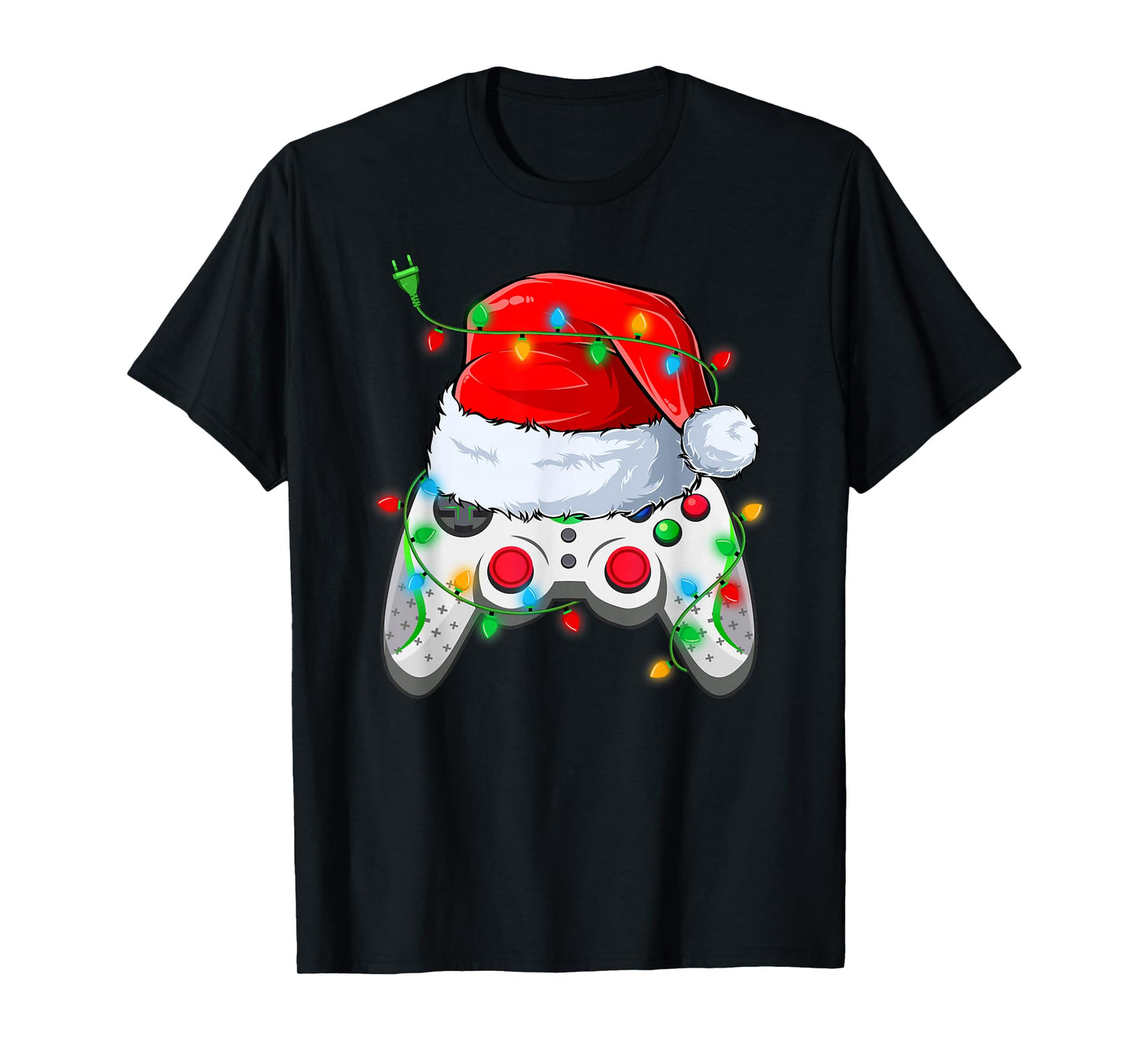 Video Game Controller Christmas Pajamas Santa Gamer Boys T-Shirt