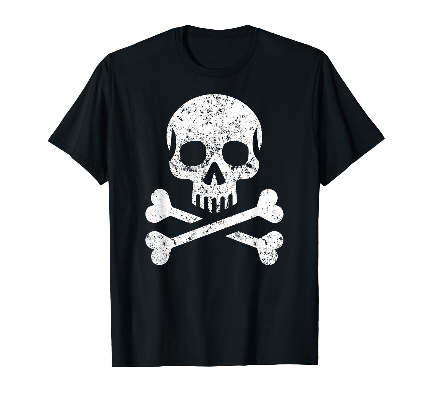 Skull Crossbones Skeleton Jolly Roger Flag Halloween T-Shirt