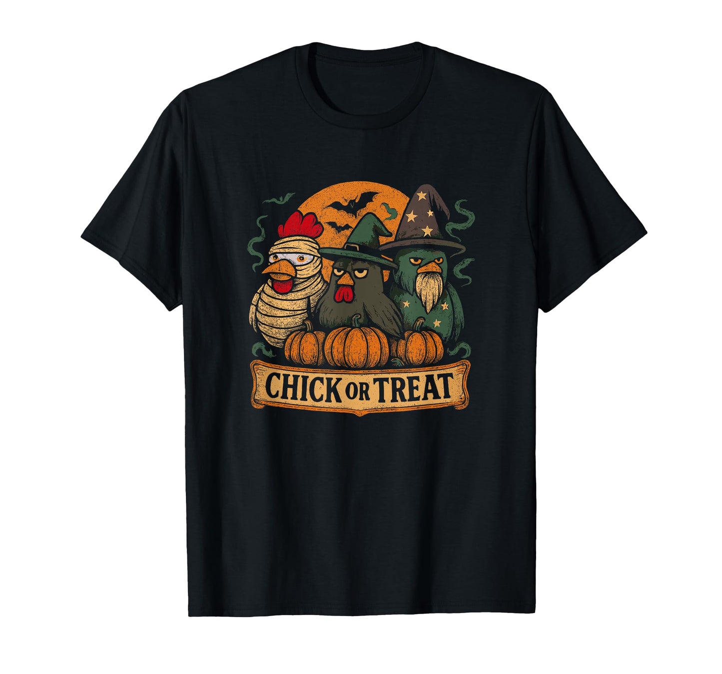 Funny Chicken Halloween Design T-Shirt