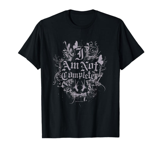 Edward Scissorhands I Am Not Complete Vintage Gothic Logo T-Shirt
