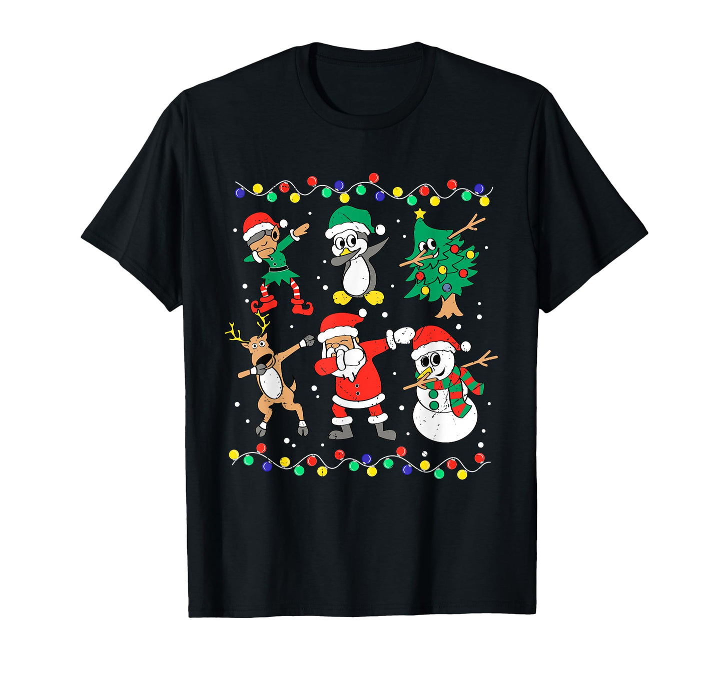 Dabbing Santa Elf Friends Christmas Dab Boys Boys Girls Kids T-Shirt