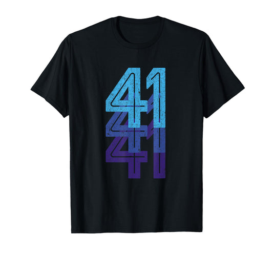 41 T Shirt 41st Birthday Gift Sports Team Year Age T-shirt T-Shirt