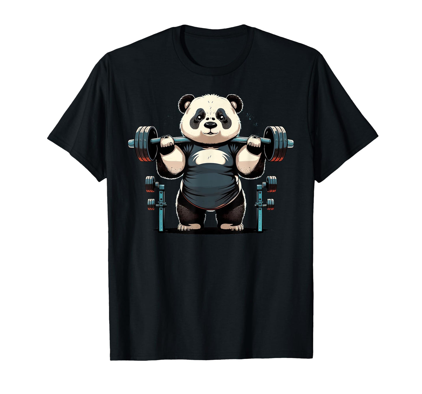 Panda Weightlifting Funny Fitness Gym Panda T-Shirt