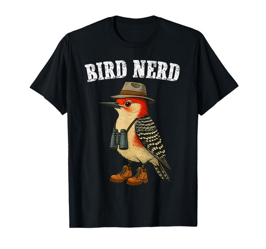 Bird Nerd Vintage Bird Lover Birding Funny Bird Watching T-Shirt