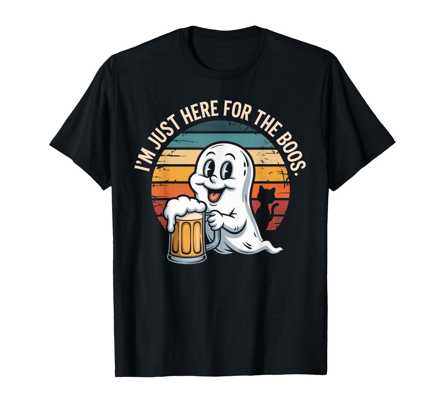 I'm just here for The boos Halloween Men Women Ghost Funny T-Shirt