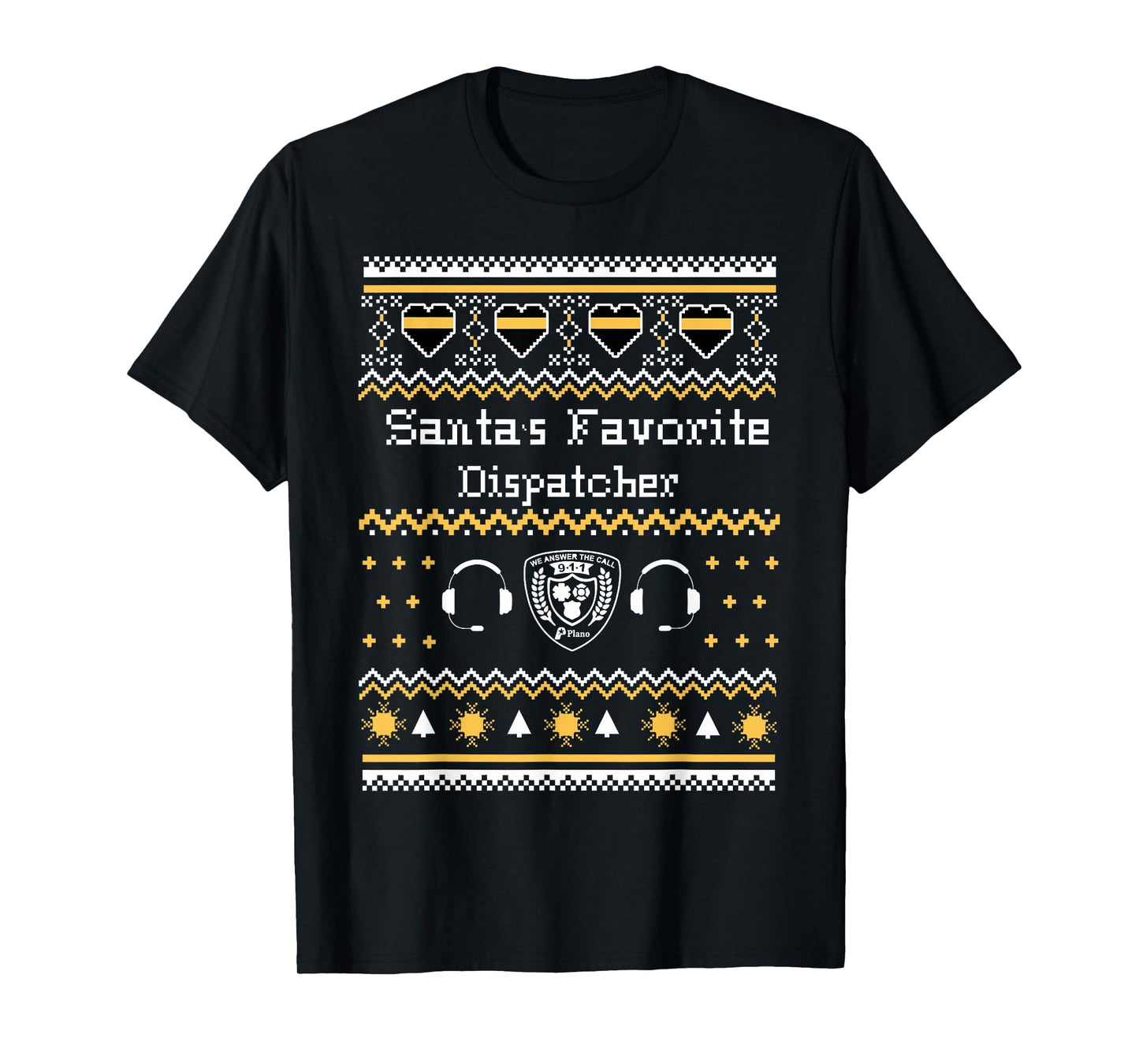 Santas Favorite Dispatcher Ugly Christmas Sweater T-Shirt