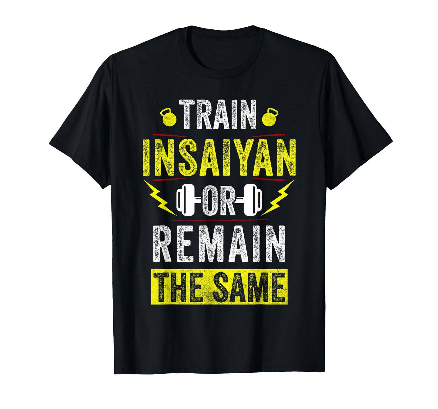 Train Insaiyan Workout Anime Tee Gym Awesome Gifts Idea Mens T-Shirt