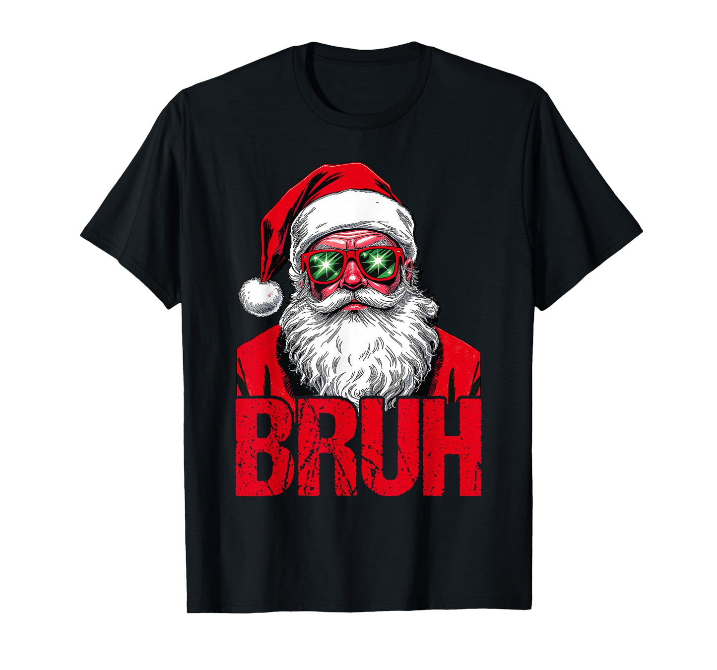 Bruh Meme Funny Saying Bro Greeting Teens Boys Men Christmas T-Shirt
