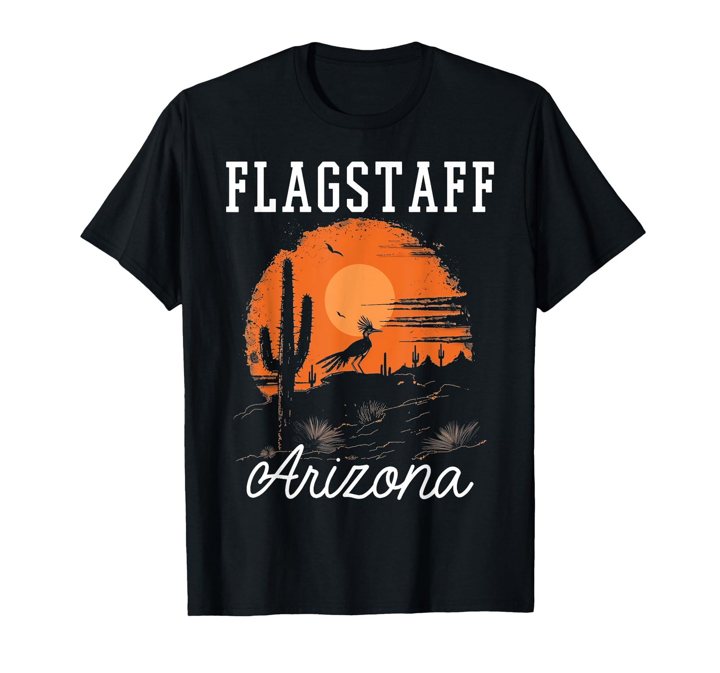 Flagstaff Arizona Roadrunner Desert Vibes Vintage T-Shirt